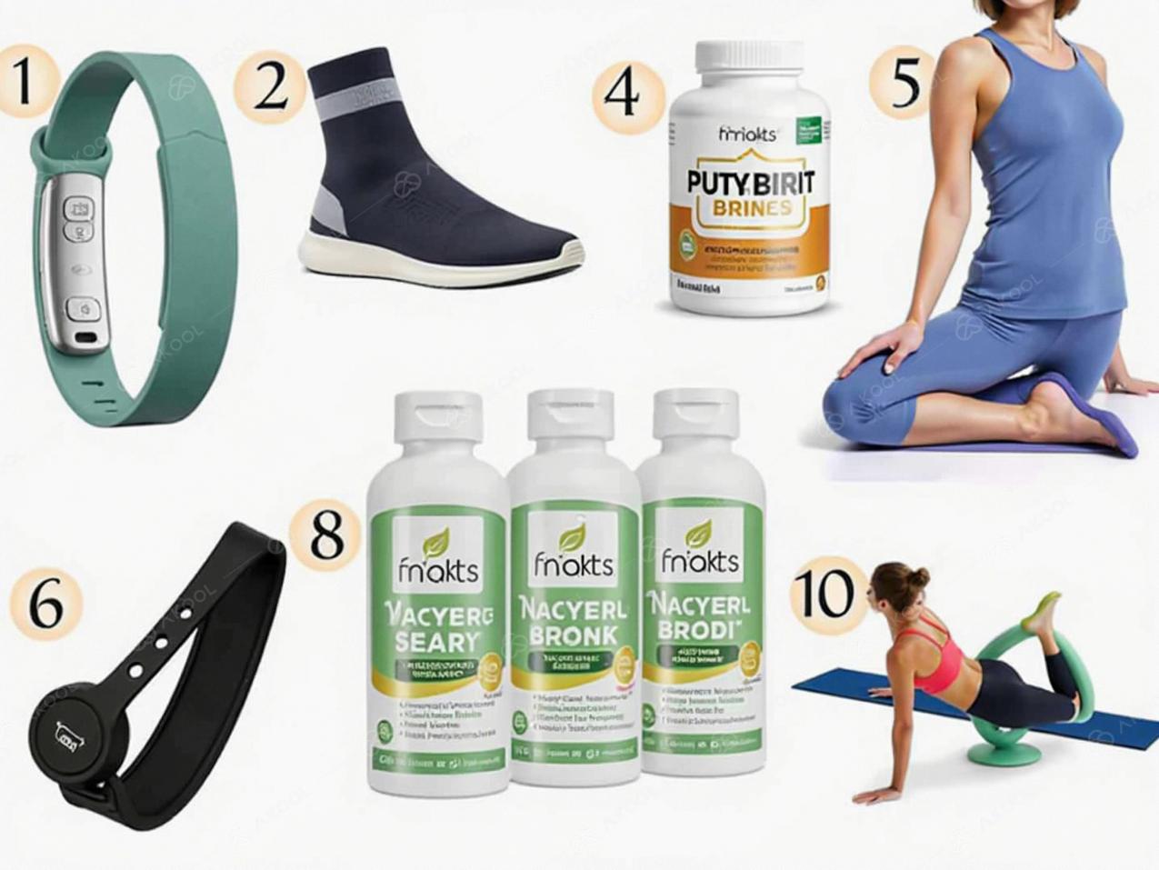 Health and fitness gear for 2025 - fitness trackers, yoga mats, supplements, etc.